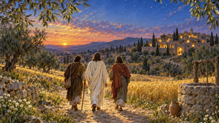 Emmaus Road — Biblical wallpaper